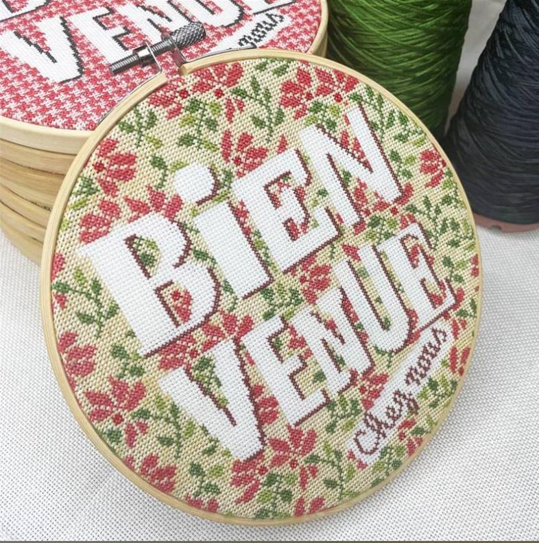 Fiche de broderie bienvenue w014 lilipoints 1