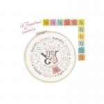 Fiche de broderie collection signes du zodiaque vierge u009 lilipoints