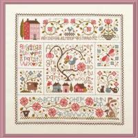 Fiche de broderie composition florale 3 en 1 lot hscf jardin prive 10