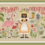 Fiche de broderie dame nature de l ete ft101 jardin prive 1