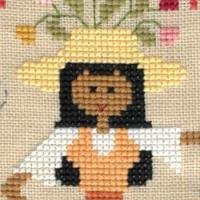 Fiche de broderie dame nature de l ete ft101 jardin prive 3