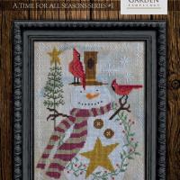 Fiche de broderie it s snow time cottage garden samplings 1