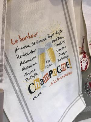 Fiche de broderie le champagne g046 de chez lilipoints 1