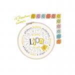 Fiche de broderie lion u008 lilipoints le zodiaque