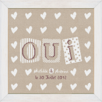 Fiche de broderie oui m004 de chez lilipoints