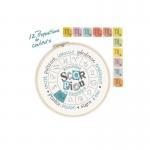 Fiche de broderie scorpion u011 lilipoints collection zodiaque 