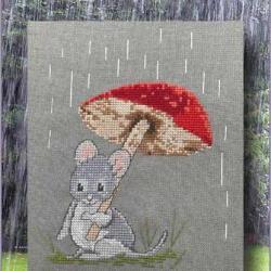 Mimi sous la pluie 1110 Au Fil de Martine