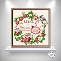 Fiche ou kit de point de croix delice de fraises annick abrial 3