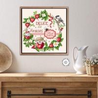 Fiche ou kit de point de croix delice de fraises annick abrial 5