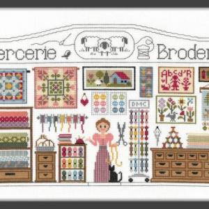 Fiche ou kit de point de croix mercerie broderie ft111 jardin prive ft110 v3