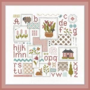 Fiche ou kit de point de croix morceaux choisis jardin prive ft111