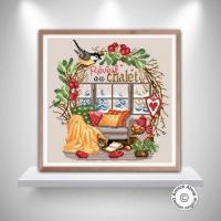 Fiche ou kit de point de croix reveil au chalet annick abrial 3