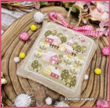 Fiche ou kit de point de croix spring tiny village crocette a gogo1