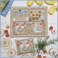 Fiche ou kit de point de croix summer notes crocette a gogo 1
