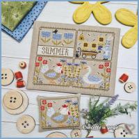 Fiche ou kit de point de croix summer notes crocette a gogo 2