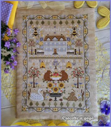 Fiche ou kit de point de croix summer sampler crocette a gogo 2