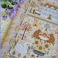 Fiche ou kit de point de croix summer sampler crocette a gogo 4
