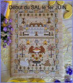 Fiche ou kit de point de croix summer sampler crocette a gogo