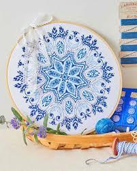 Fiche ou kits de points de croix delft mand07 isabelle haccourt vautier 1