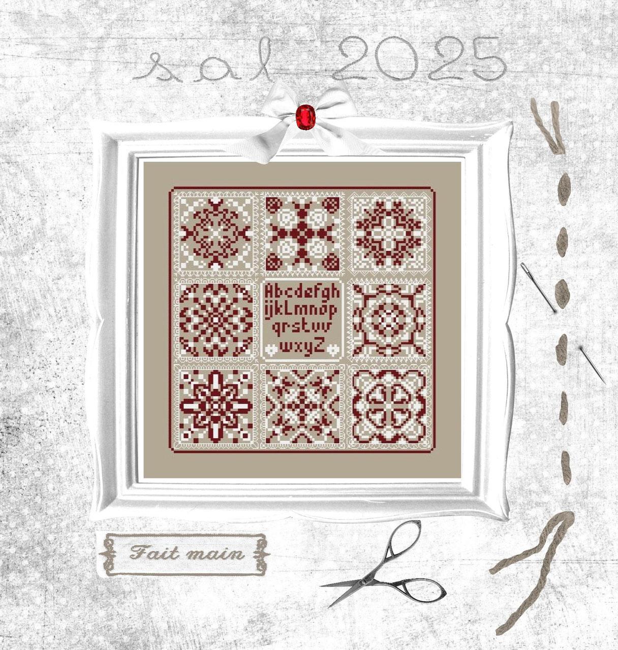 Fiche ou kits de points de croix les petits precieux sal isabelle haccourt vautier