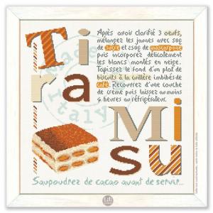 Fiche ou kits le tiramisu g056 fiche ou kits de points de croix lilipoints