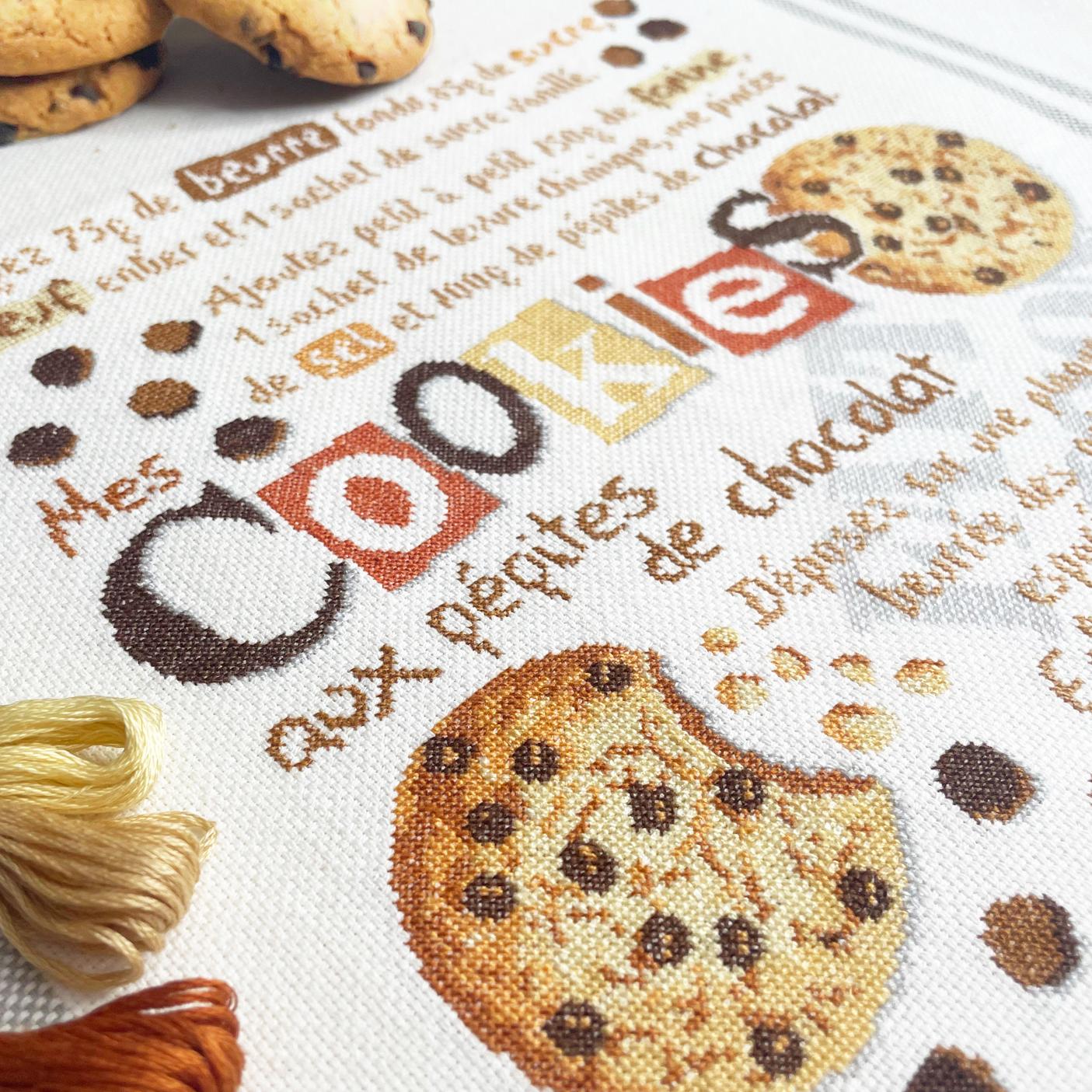 Fiche ou kits les cookies g052 fiche ou kits de points de croix lilipoints 7