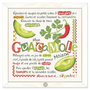 Fiche ou kits mon guacamole g053 fiche ou kits de points de croix lilipoints