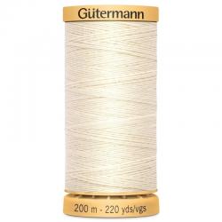 Fil à Bâtir 100% Coton 500m Coloris Gutermann Ecru 919