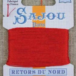 Fil à broder Retors du Nord Sajou carte 20 m - n°2030 Rouge