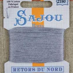 Fil à broder Retors du Nord Sajou carte 20 m - n°2180 Métal