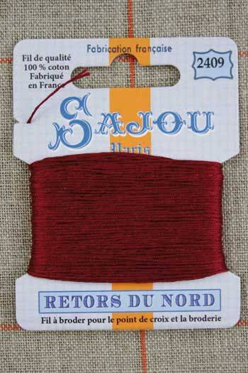 Fil a broder retors du nord sajou carte 20 m n2409 bordeaux
