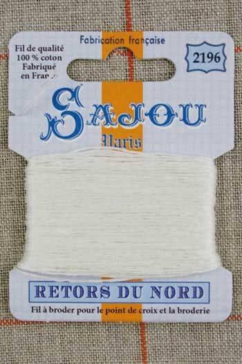 Fil a broder retors du nord sajou carte 20m 2196 ivoire