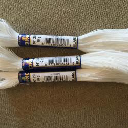 Fils à broder DMC spécial Art. 123A N°20 Blanc