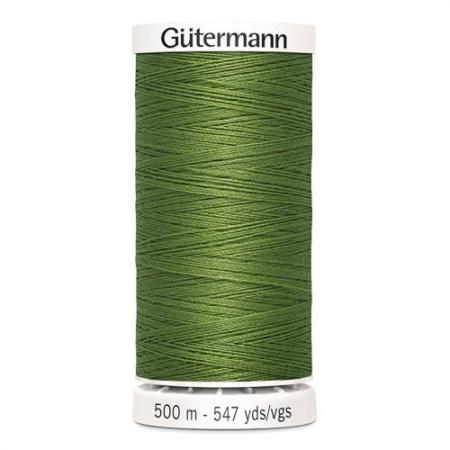 Fil à Coudre 100% Polyester 500m Coloris Kaki Vert 283 Guttermann