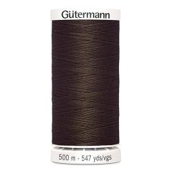 Fil à Coudre 100% Polyester 500m Coloris Marron Clair 694 Gutermann
