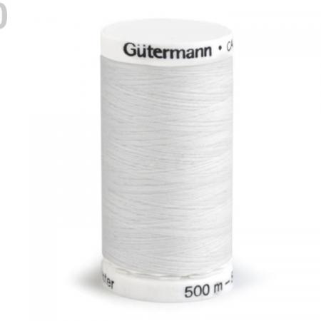 Fil à Coudre 100% Polyester 500m Coloris Blanc 800 Guttermann