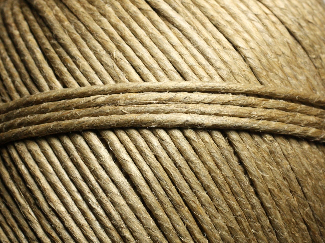 Fils 5m cordon ficelle lin 3mm beige