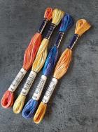 Fils moulines a broder anchor multicolores