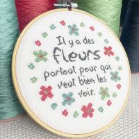 Fleurs kc07 kit a broder debutant lilipoints b