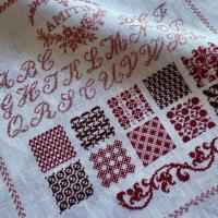 French summer historische stickmuster