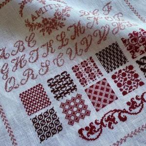French summer historische stickmuster