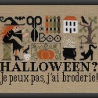 Halloween ? Je peux pas, j'ai broderie ! FT86 Jardin Privé