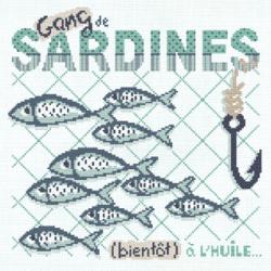 Fiche de broderie gang de sardines a013 lilipoints