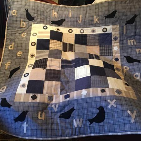 Fiche 'Grey n'Blue' Country Quilt