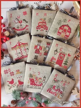 Grilles de crocette a gogo des mois d aout et septembre serie christmas vintage