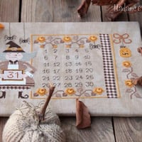 Halloween countdown compte a rebours d halloween fiche ou kit de point de croix madame chantilly 2