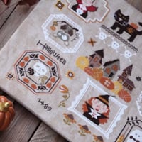 Halloween quaker fiche ou kit de point de croix madame chantilly 4