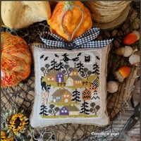 Halloween tiny village fiche ou kit de point de croix crocette a gogo 1