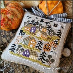 Halloween tiny village fiche ou kit de point de croix crocette a gogo 2