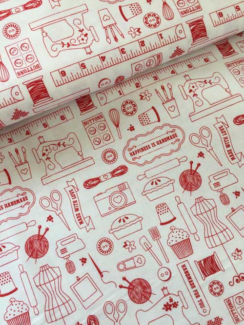 Happiness is handmade red h